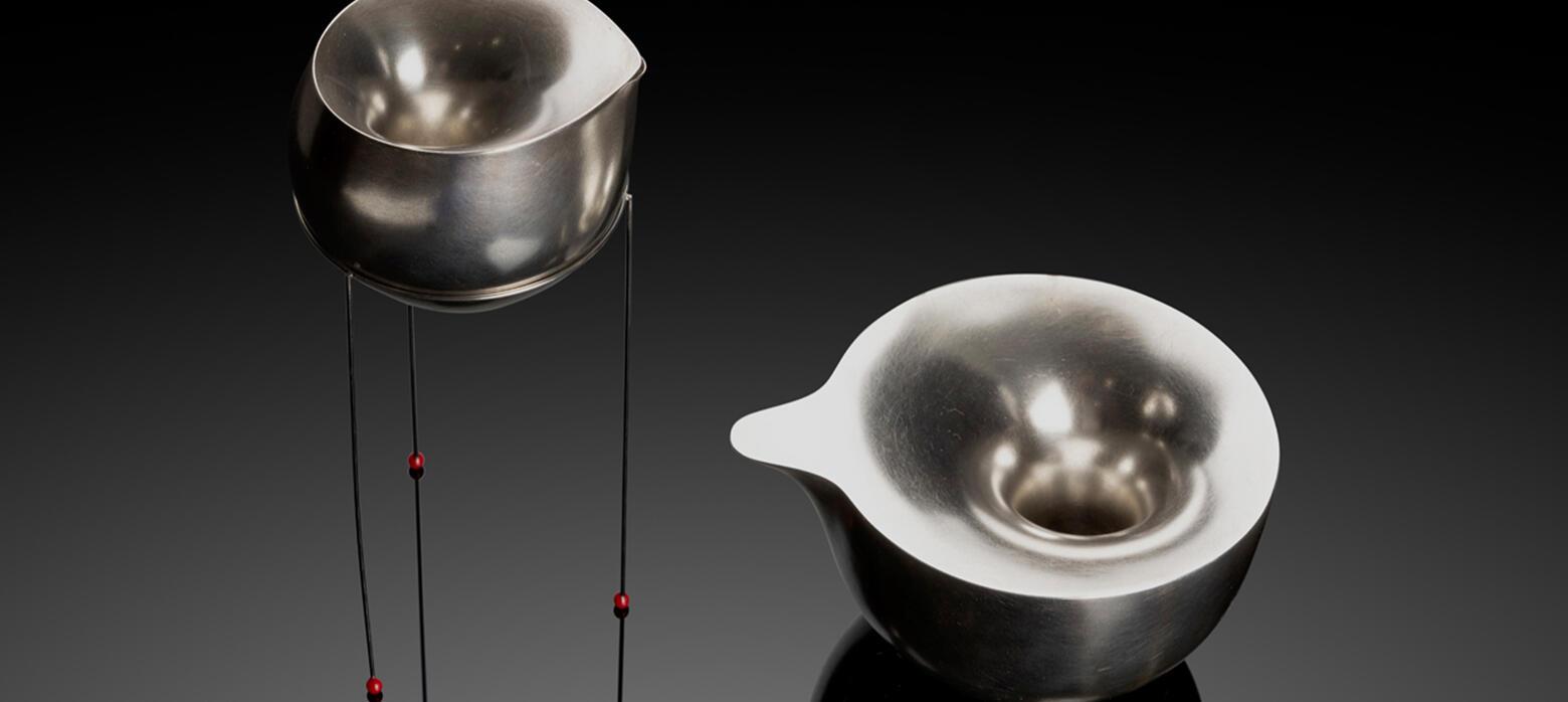 Vessel on Stilts and Vessel with Pearls